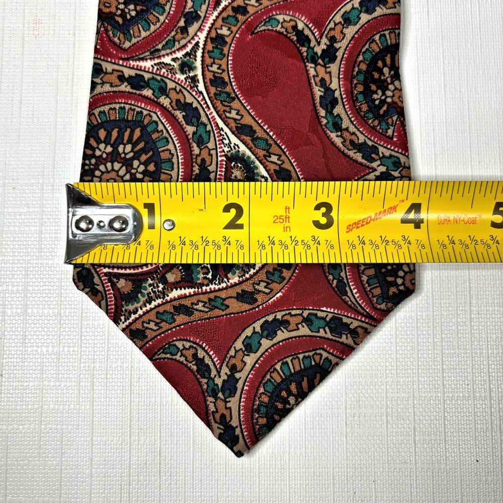 Pierre Cardin Mens Paisley Silk Wide Necktie Preppy Formal Designer Business - Picture 3 of 6
